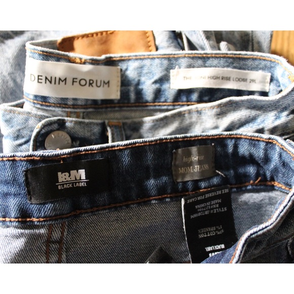 Distressed High Rise Mom Jean Bundle Lot l&M Black Label Denim Forum 25 1 - Picture 13 of 15